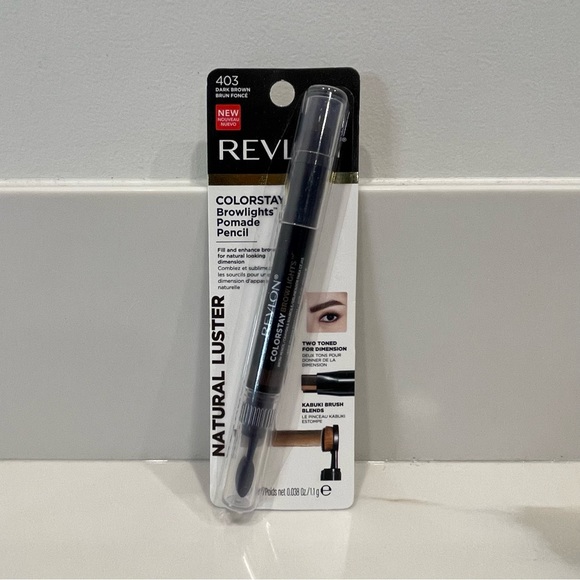 NEW Revlon Colorstay Browlights Eyebrow Pomade Pencil (Dark Brown) - Picture 1 of 5